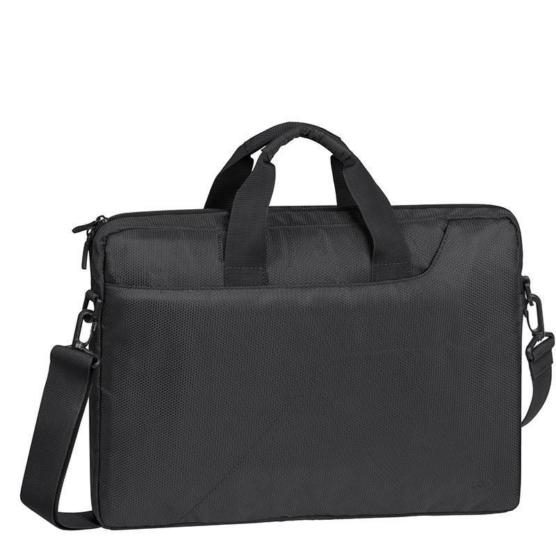 Mala de Ombro para Portátil RIVACASE Komodo 8035 (Portáteis até 15,6 polegadas - Preto)