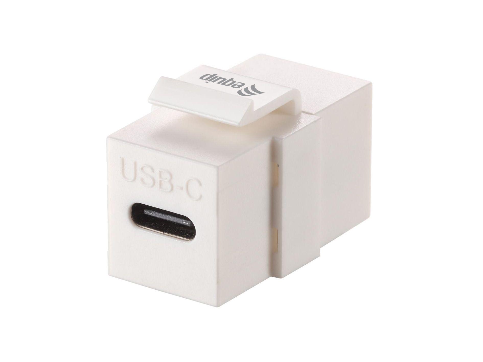 Módulo Keystone USB-C EQUIP 769403 (USB-C fêmea - Branco)