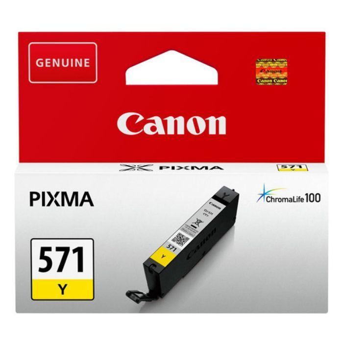 Tinteiro CANON CLI-571 0388C001 (347 páginas - Amarelo), miniatura 2