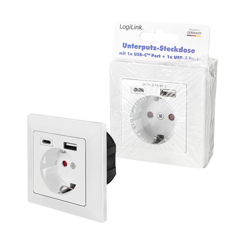 Tomada de Parede de Encastre LOGILINK PA0262 (Branco), miniatura 9