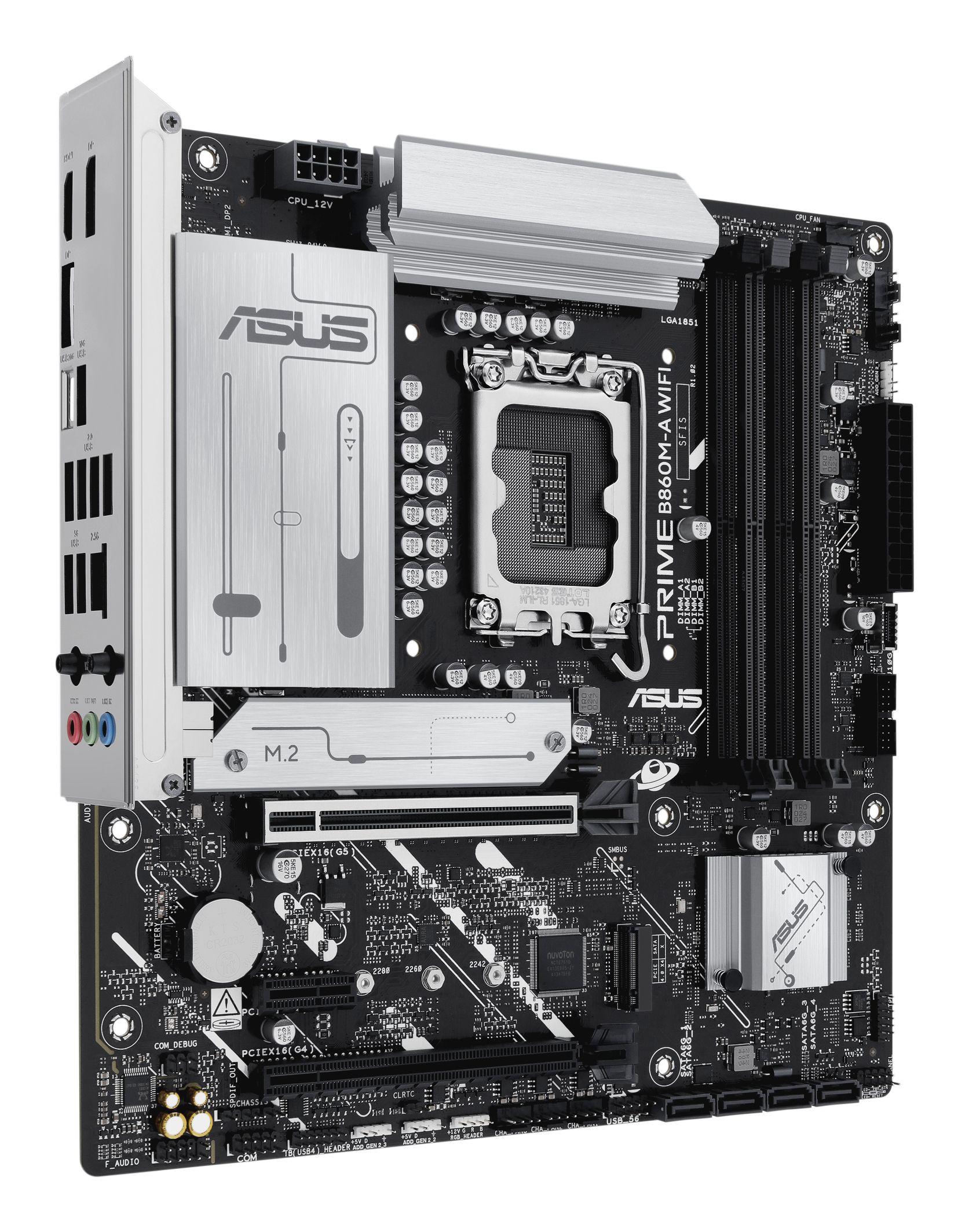 Motherboard ASUS Prime B860M-A WIFI (LGA 1851 (Socket V1) - Intel Core Ultra - micro-ATX) — miniatura 3