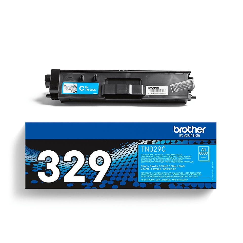 Toner BROTHER TN-329C (6000 páginas - Ciano), miniatura 2