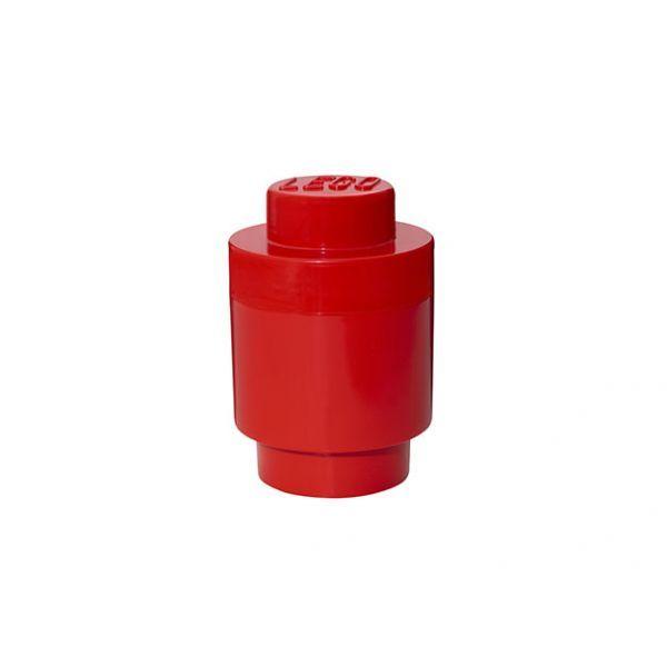 Caixa de Arrumação LEGO Storage Brick 1 Round (Polipropileno - Vermelho)