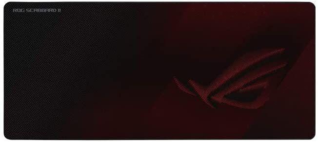 Tapete de Rato ASUS ROG Strix Scabbard II (Tecido, Borracha - 3 mm - Preto e Vermelho)
