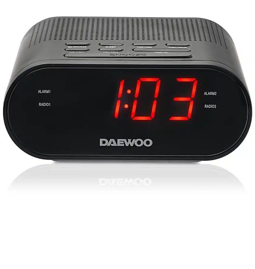 Rádio Despertador DAEWOO DW1218 (Preto) — miniatura 3