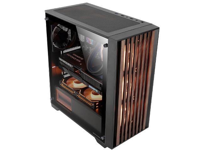 Caixa de Computador MARS GAMING MC-WOOD (ATX, Micro ATX, Mini-ITX - Midi Tower - 16,3 cm - Preto), miniatura 2