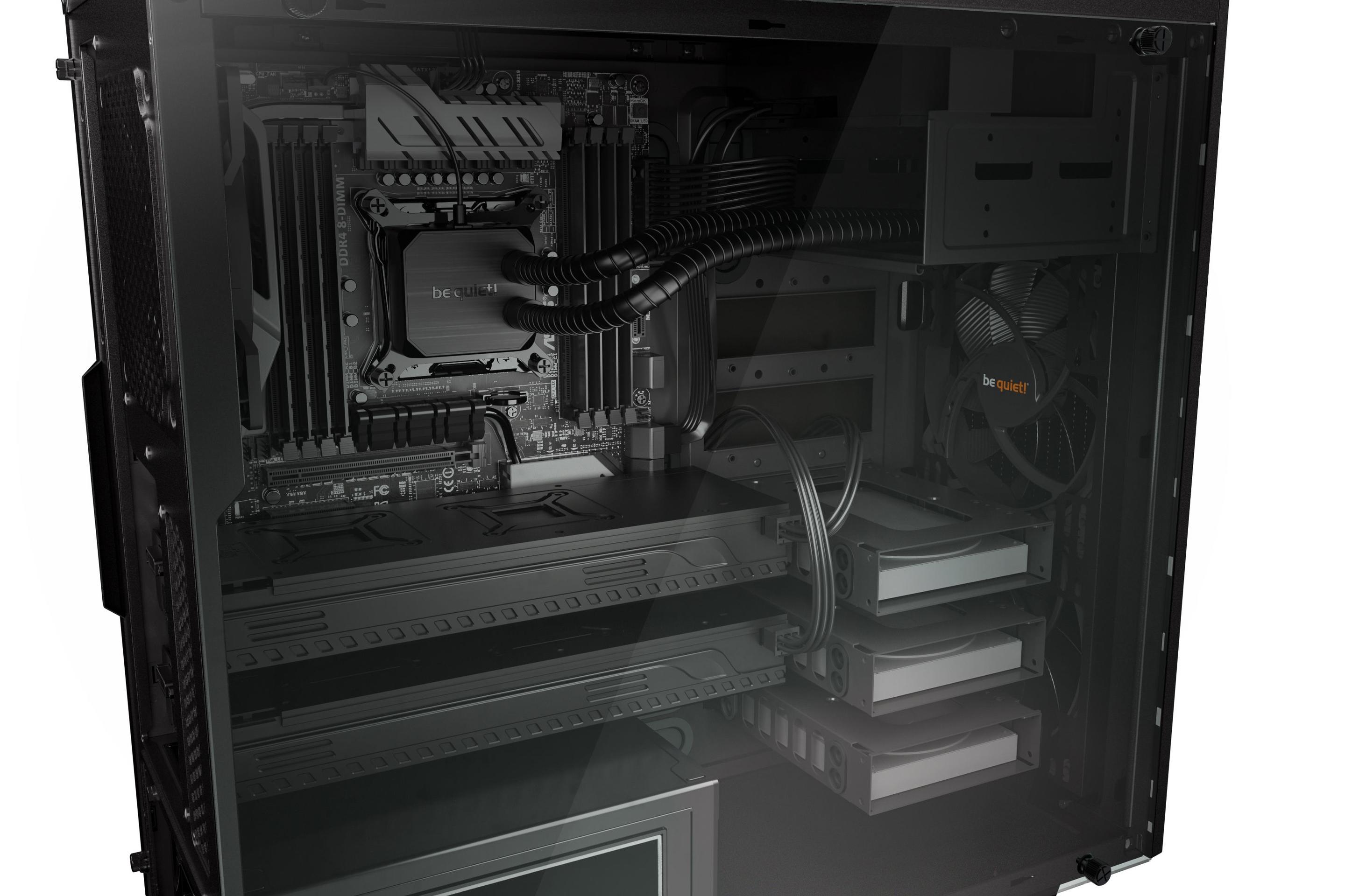 Caixa PC BE QUIET! Pure Base 600 Window (ATX, micro ATX, Mini-ITX - Midi Tower - ATX, micro-ATX, Mini-ITX - Preto) — miniatura 6