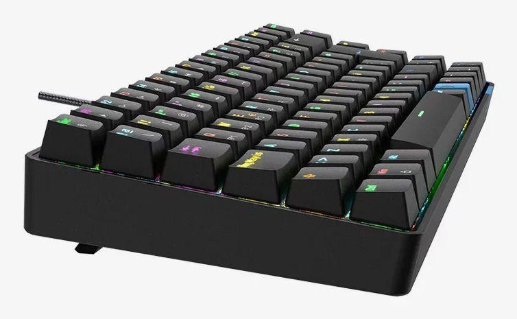 Teclado HIDITEC GM1K (Espanhol - Gateron G Pro Red - 75% - Preto), miniatura 6