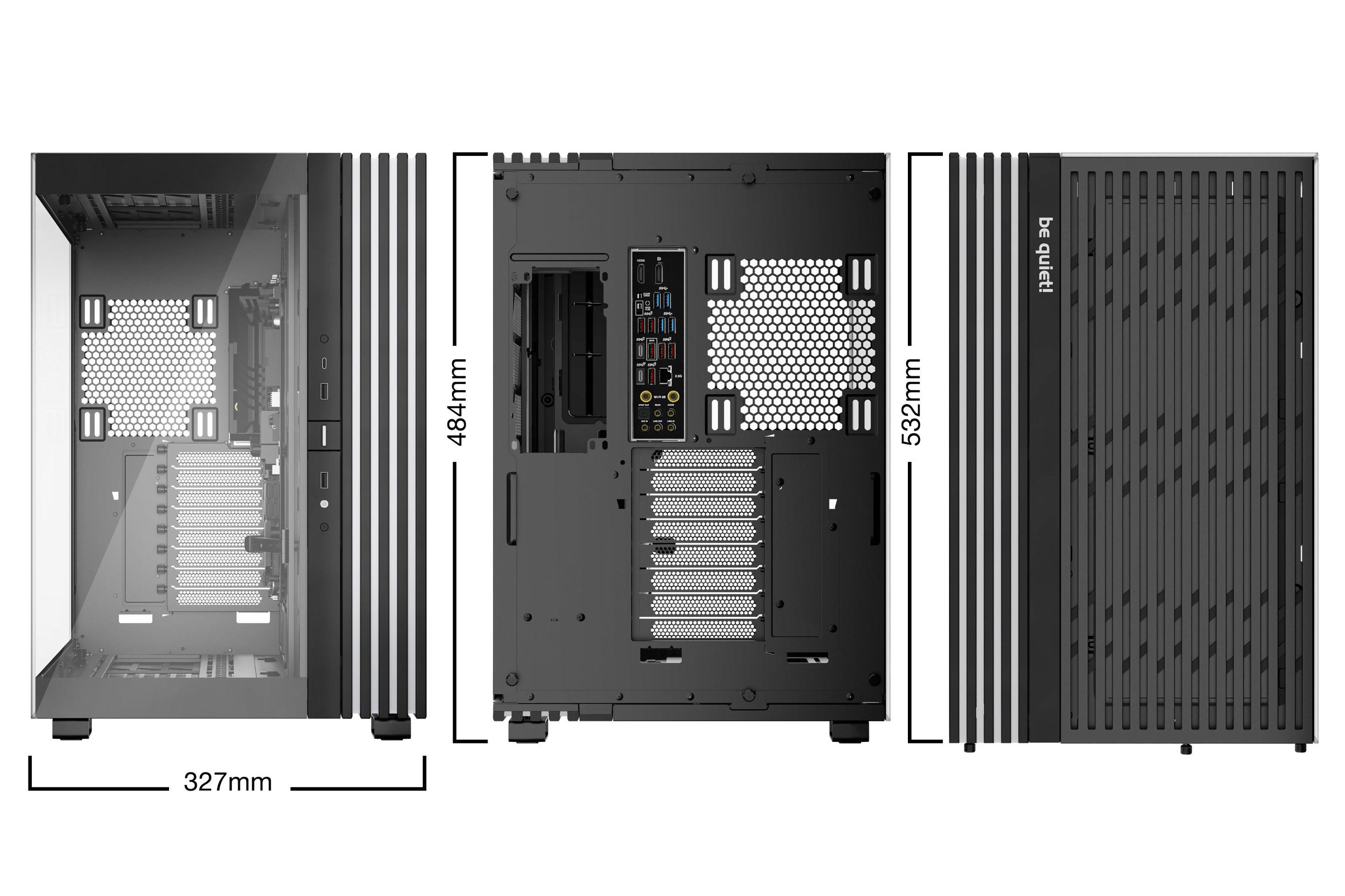 Caixa PC BE QUIET! Light Base 900 DX (ATX, PS2 - Full Tower - 19 cm - Preto) — miniatura 2