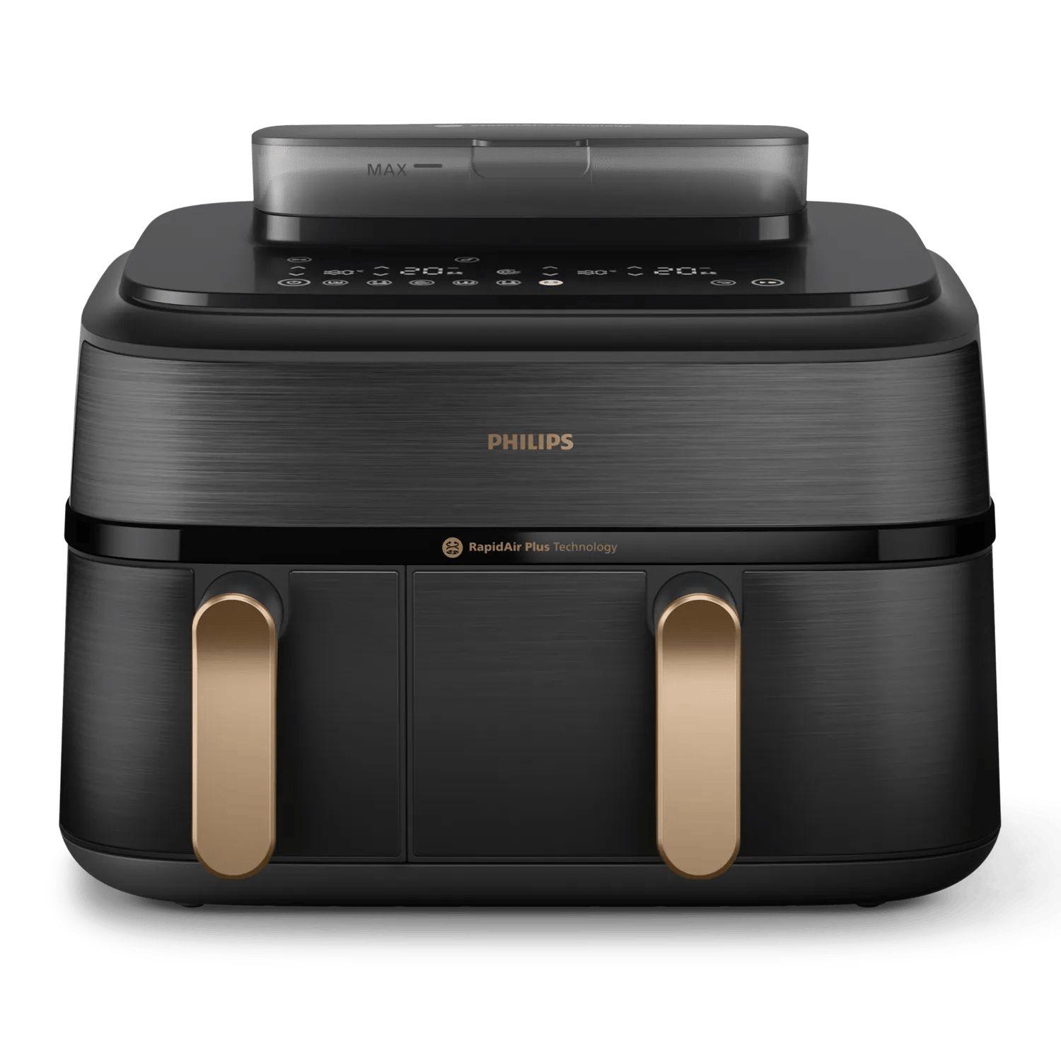 Fritadeira a Ar Independente PHILIPS 5000 Series NA552/00 (2750 W - 200 °C - 40 °C - Preto e Dourado), miniatura 5