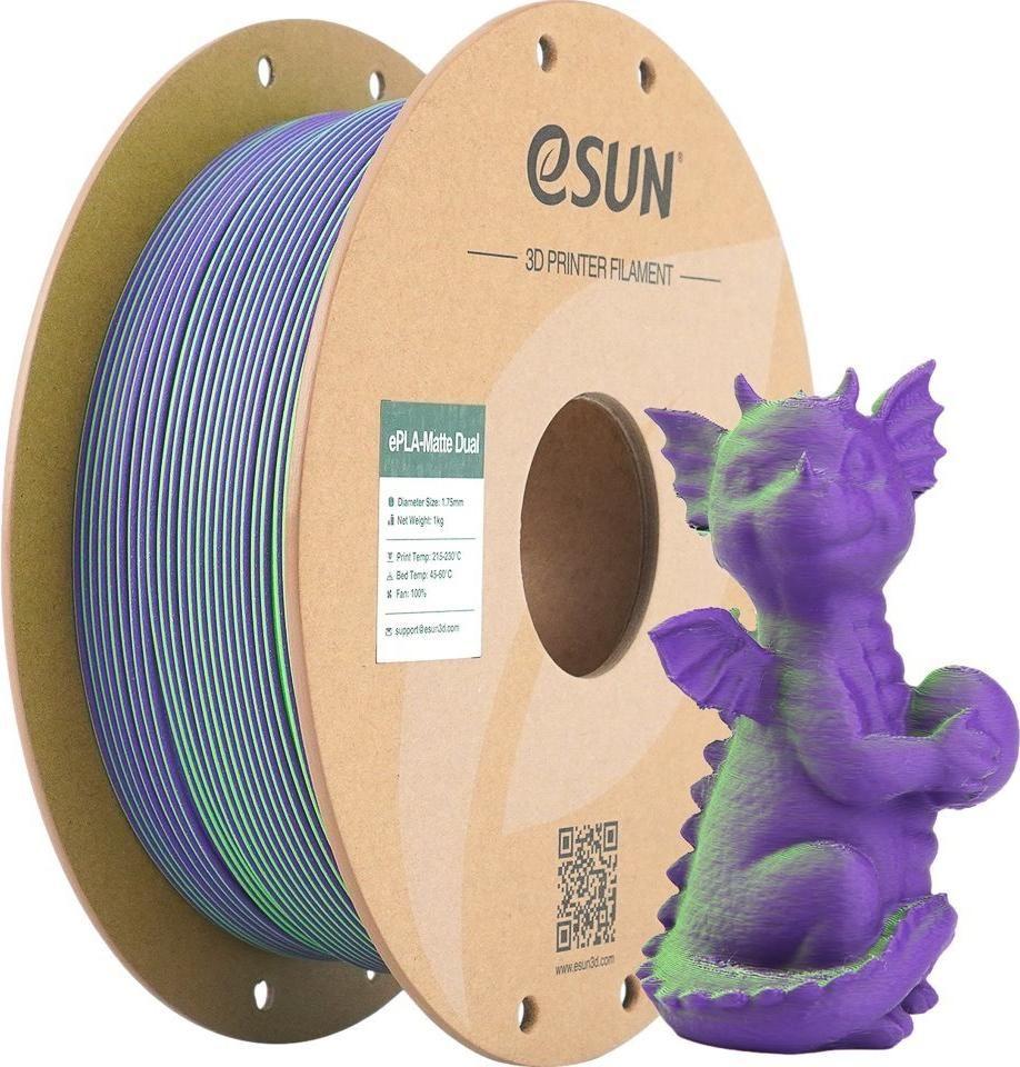 Filamento 3D ESUN PLA-MTD175B-GZ1P1 (Verde/Roxo)