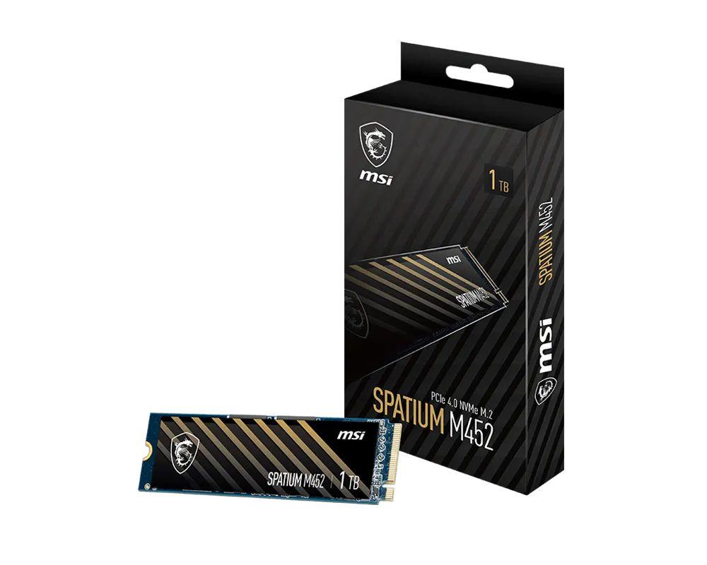SSD MSI Spatium M452 (1 TB - M.2 2280 - PCI Express 4.0 NVMe)