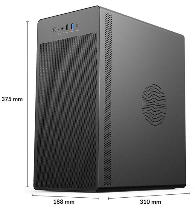 Caixa PC COOLBOX M100 (Midi Tower - 160 mm - 300 mm - Preto), miniatura 10