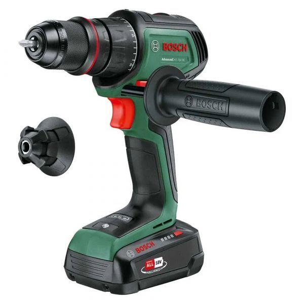 Berbequim Aparafusador BOSCH AdvancedDrill 18V-80 QuickSnap (Preto e Verde)