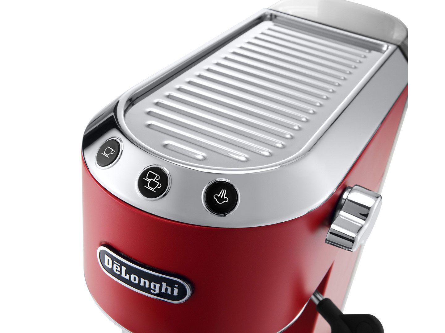 Máquina de Café Expresso DE'LONGHI Dedica Style EC685.R (Doses individuais e café moído - 1300 W - 15 bar - Vermelho), miniatura 3