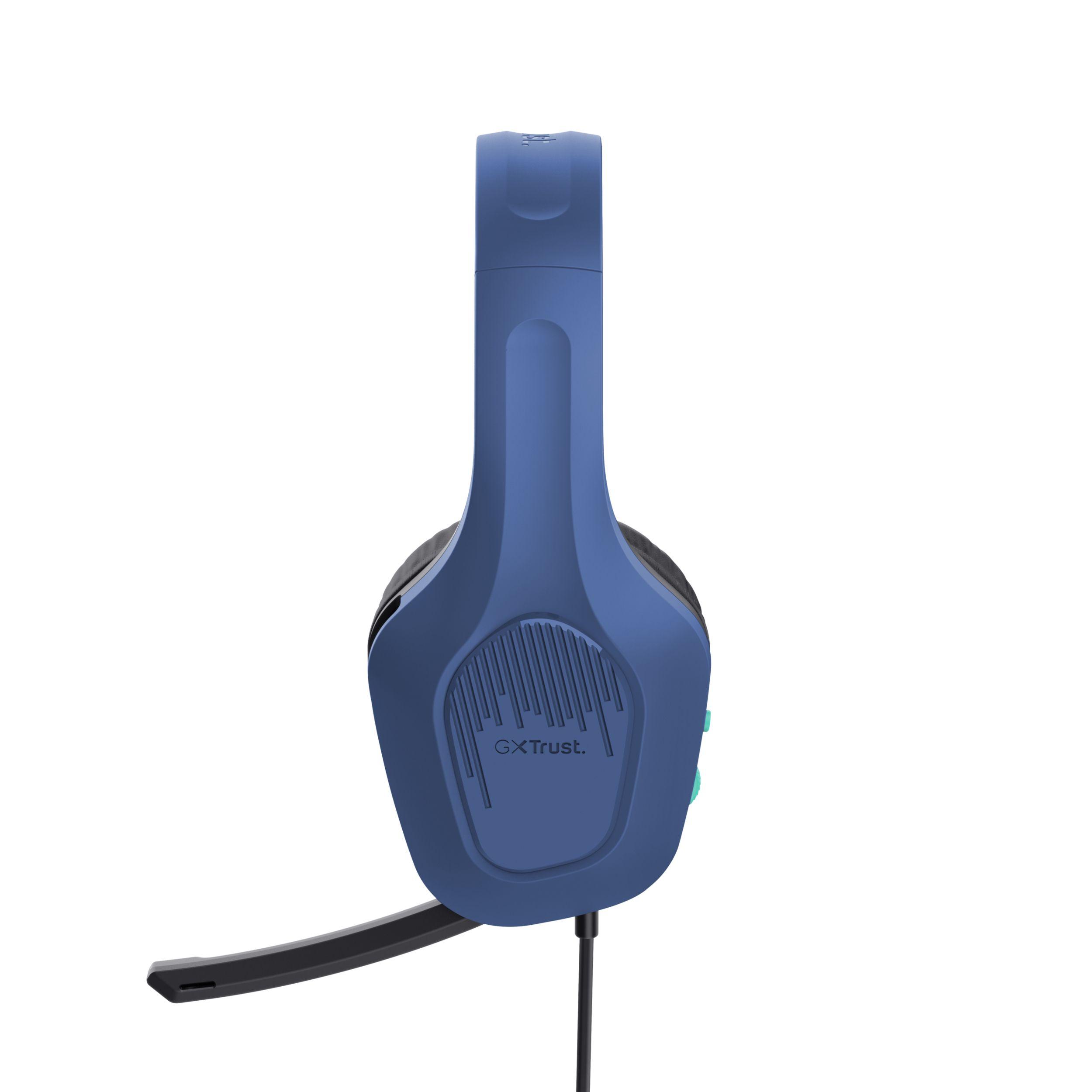 Headset Gaming TRUST GAMING GXT 415B Zirox (Binaural - Com fios - Circum-aural - Azul), miniatura 6