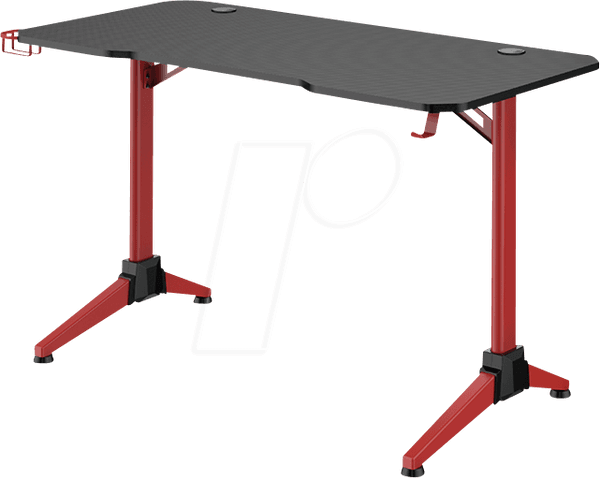 Secretária Gaming LOGILINK EO0042 (RGB - Vermelho), miniatura 2