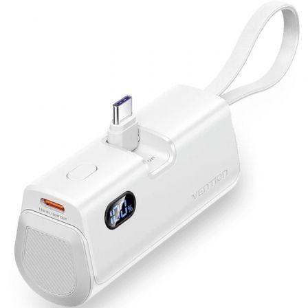Bateria Externa VENTION FHQW0 (4800 mAh - USB Tipo-C - Branca)
