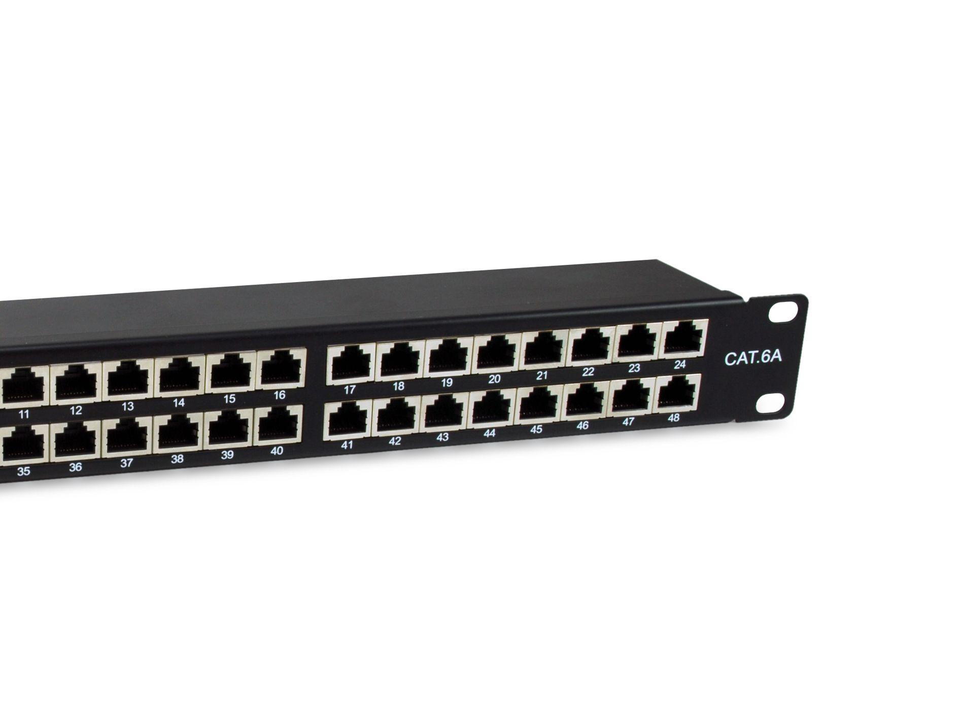 Painel de Patch EQUIP 326626 (48x RJ45 Cat6a FTP - 1U - Preto) — miniatura 4