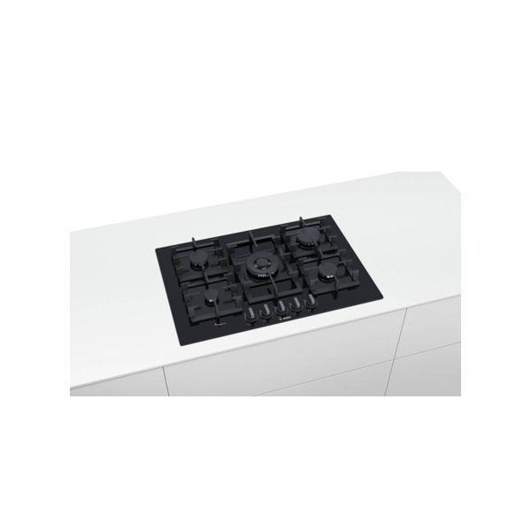 Placa a Gás Encastre BOSCH PPQ7A6B90 (Largura 75 cm - Vidro - Rotativo - Preto), miniatura 2