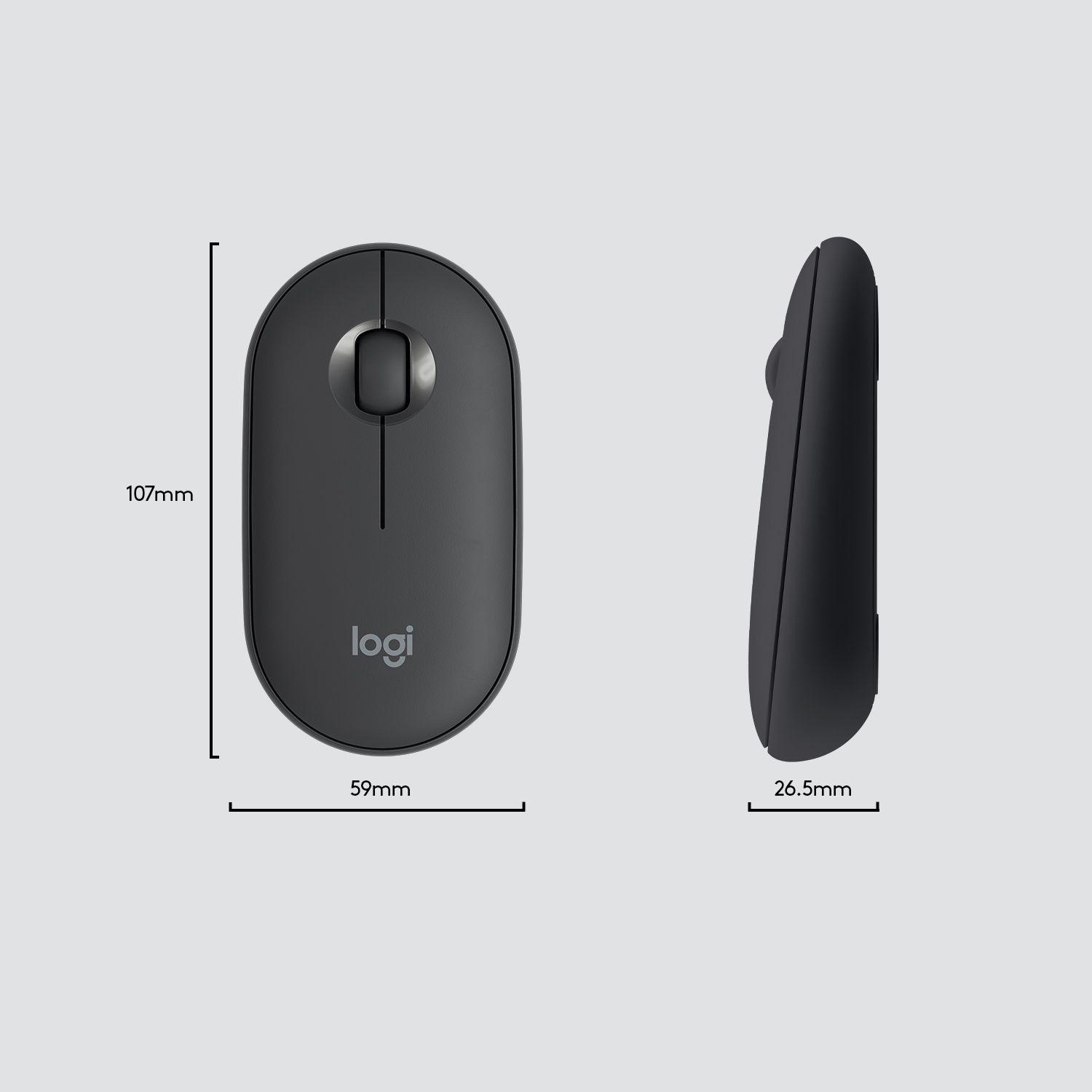 Conjunto de Teclado e Rato LOGITECH MK470 (Estados Unidos - Tamanho completo - RF Wireless - Grafite) — miniatura 8