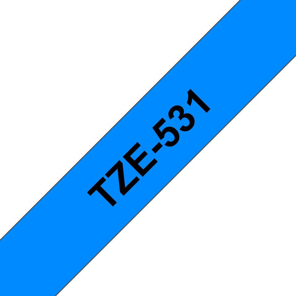 Fita Laminada de Impressão BROTHER TZe-531 (Azul e Preto)