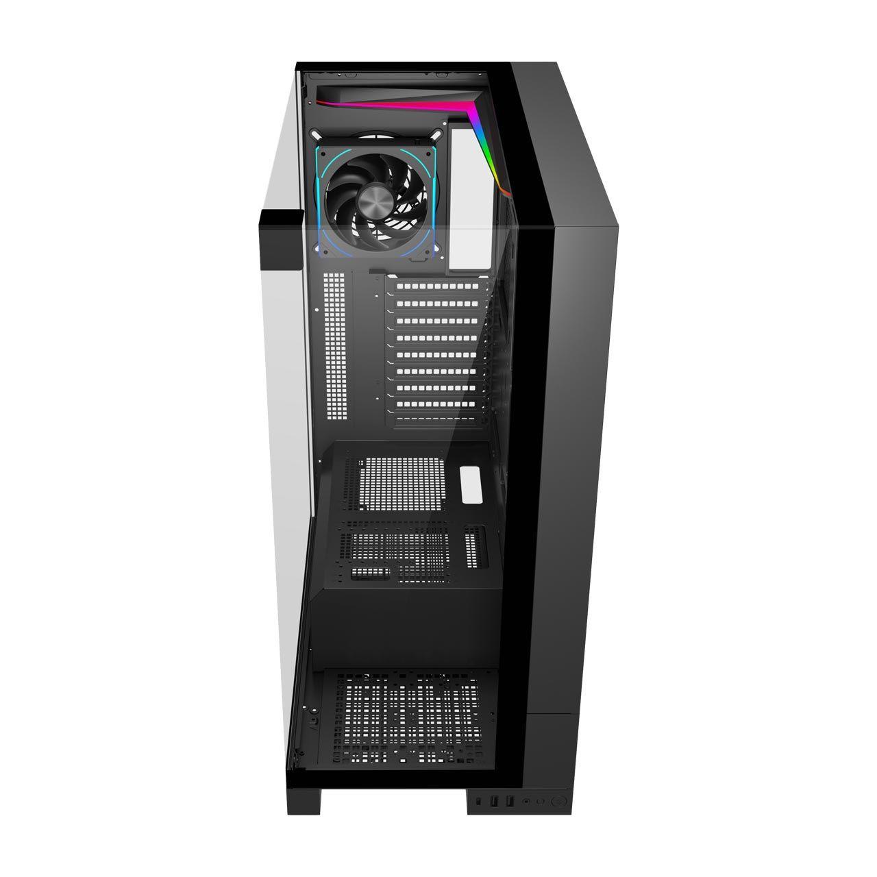 Caixa de Computador FSP U691-BP (ATX, Micro ATX, Mini-ITX - Ultra Tower - Vidro, SPCC - Preto) — miniatura 3