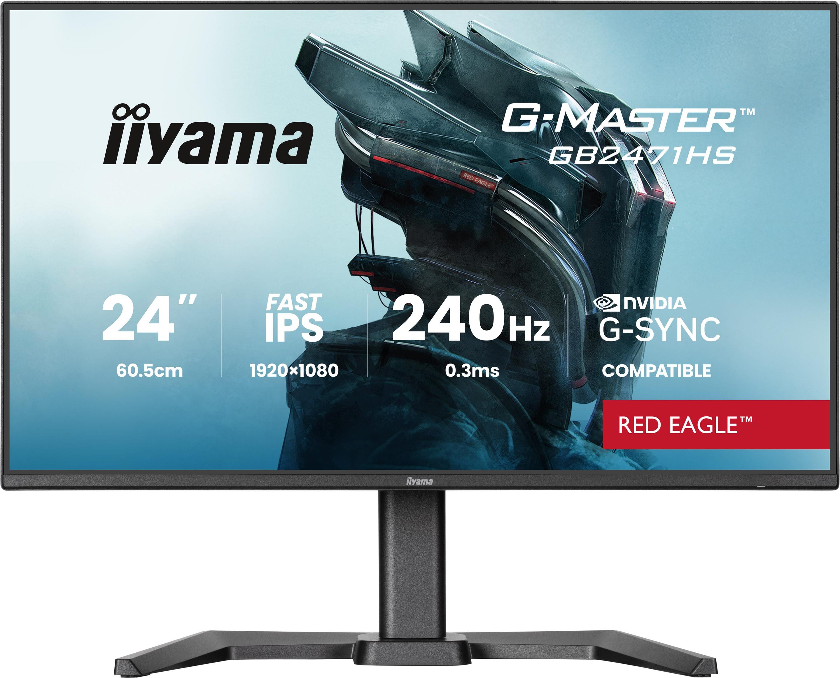Monitor IIYAMA G-MASTER GB2471HS-B1 (23,8" - Fast IPS - 240 Hz - Preto)