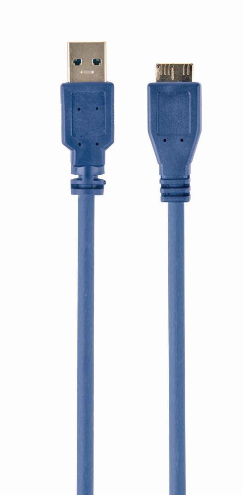 Cabo USB GEMBIRD CCP-MUSB3-AMBM-10 (3 m - Micro-USB B - USB A - Azul)