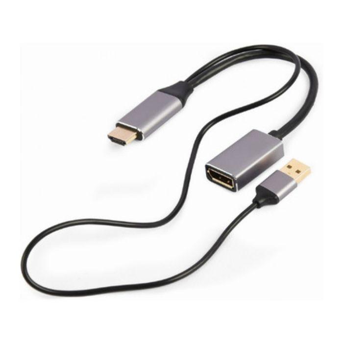 Adaptador HDMI para DisplayPort GEMBIRD A-HDMIM-DPF-02 (10 cm - HDMI Type A - Preto), miniatura 2