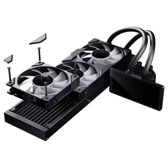 Water Cooler CPU PHANTEKS Glacier One 360M25 Gen 2 LCD (120 mm - 2000 RPM - RGB multicolor - Preto) — miniatura 6
