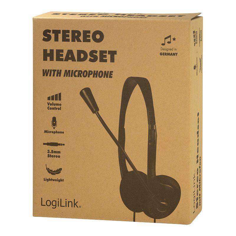 Headset LOGILINK HS0055 (Binaural - Com fios - Supra-aural - Preto), miniatura 9