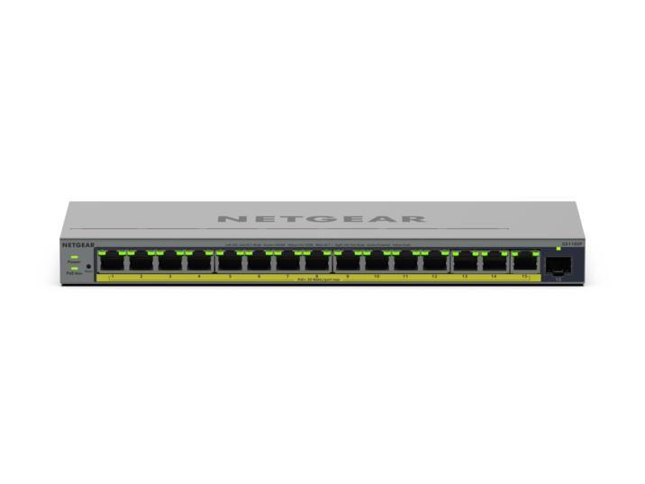 Switch Gerido NETGEAR GS116EP (Gigabit Ethernet - 1000 Mbit/s - 4,1 MB - Cinzento) — miniatura 2