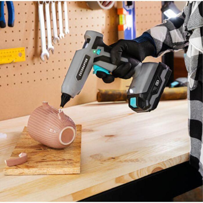 Pistola de Cola Quente CECOTEC CecoRaptor Perfect Fix 2020 Advance (20 V - Bateria recarregável - Preto e Cinza) — miniatura 3
