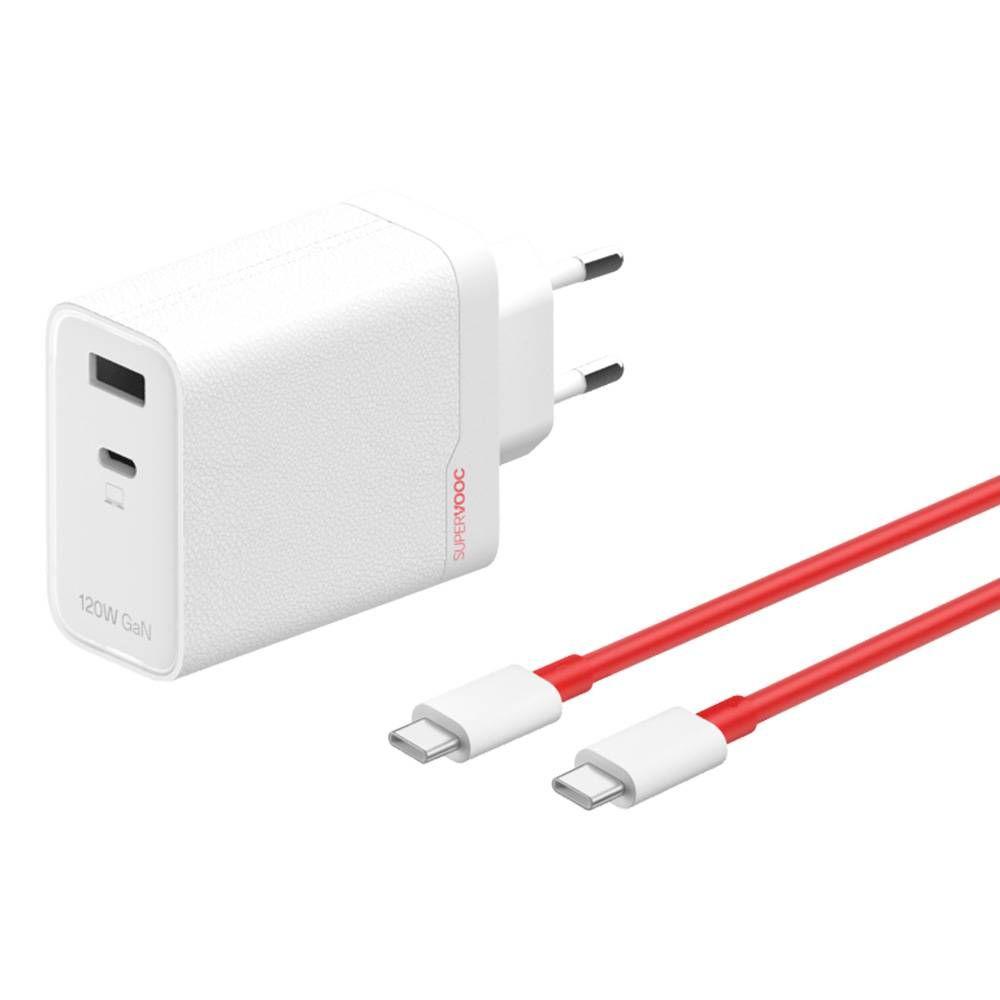 Carregador de Parede ONEPLUS SuperVOOC 120W Dual Power Adapter (120 W - GaN - Branco) — miniatura 2