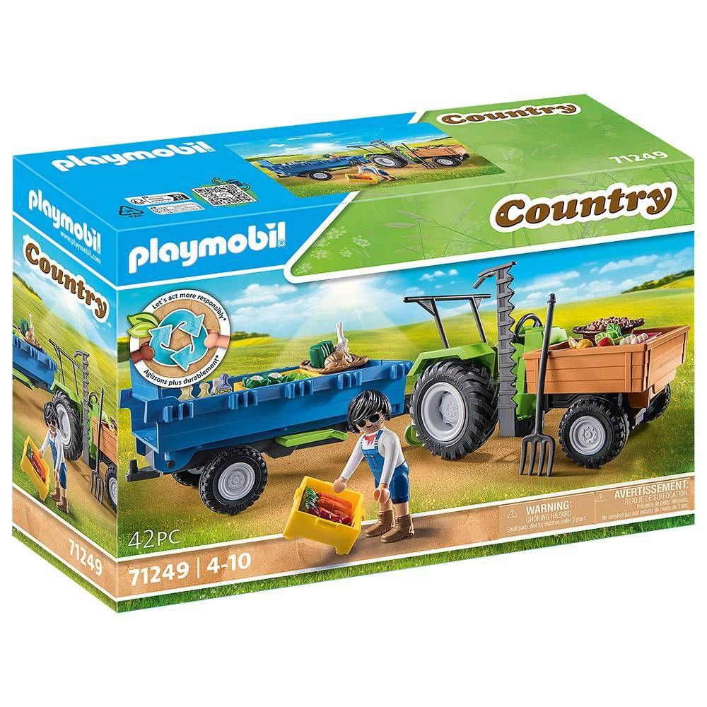 Trator com Reboque PLAYMOBIL 71249 (4 a 10 anos - Multicor), miniatura 2