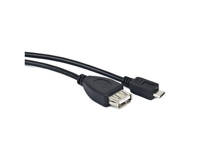 Cabo USB OTG LANBERG OEM-0006 (0,15 m - USB-A fêmea - Micro-USB B macho - Preto)