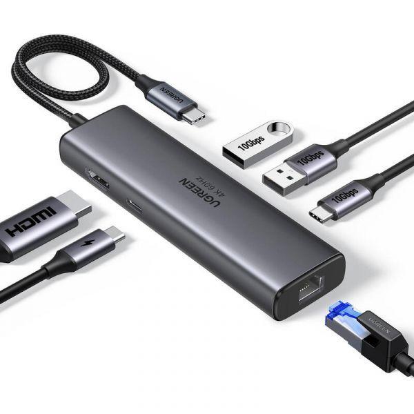 Hub USB-C UGREEN 45000 (Cinzento)