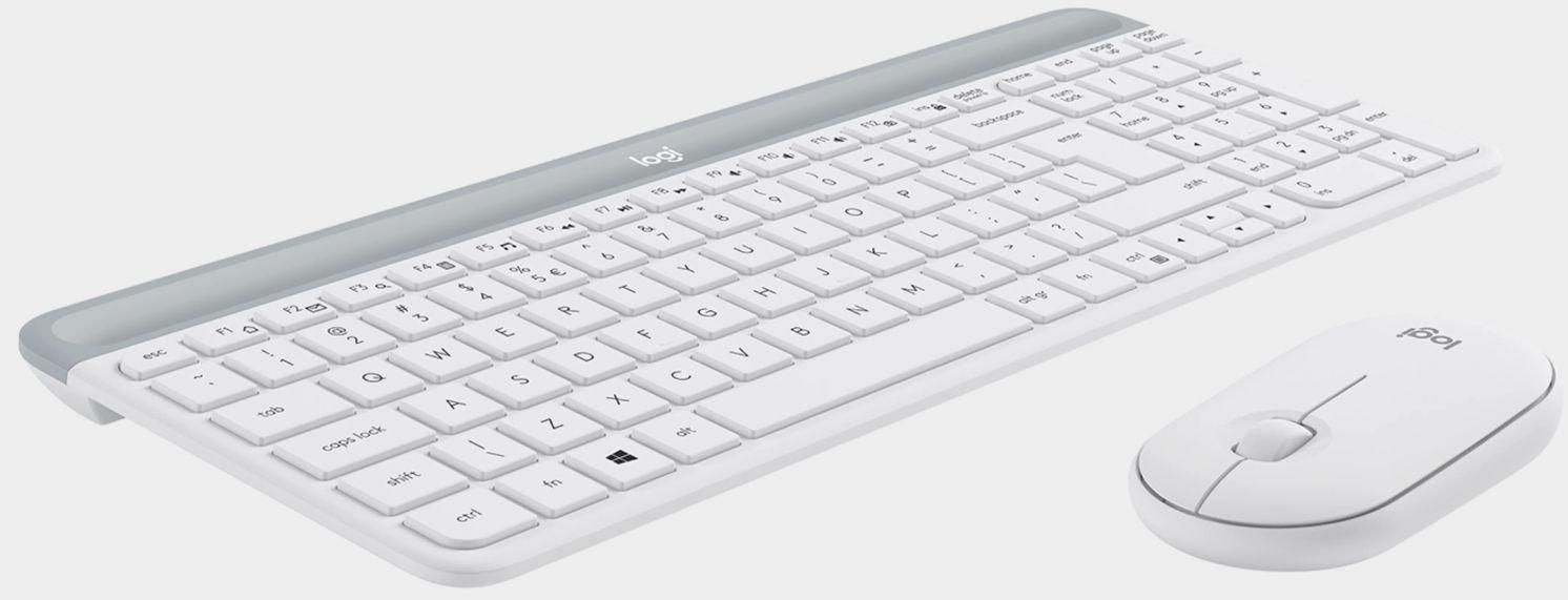 Conjunto Teclado e Rato LOGITECH MK470 (Espanhol - Tamanho completo - RF Wireless - Branco), miniatura 4