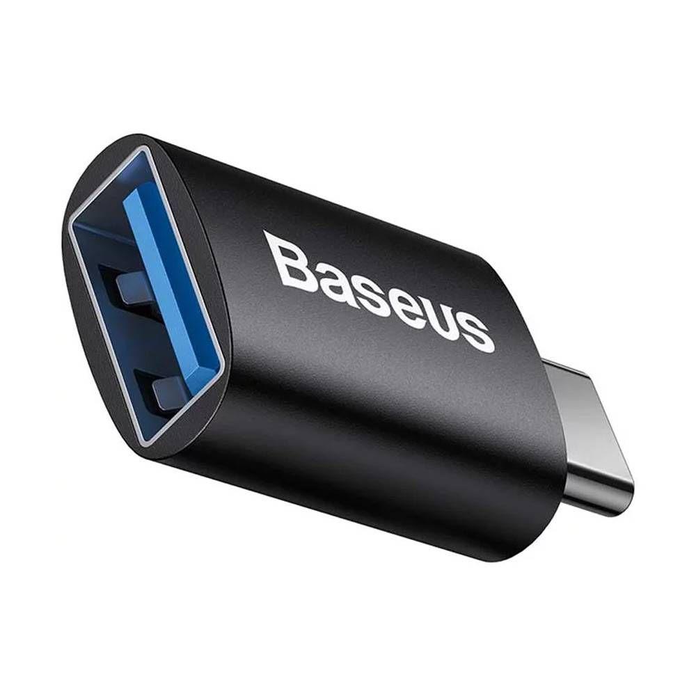 Adaptador OTG BASEUS Ingenuity ZJJQ000001 (USB Type-C - USB-A fêmea - Preto) — miniatura 3