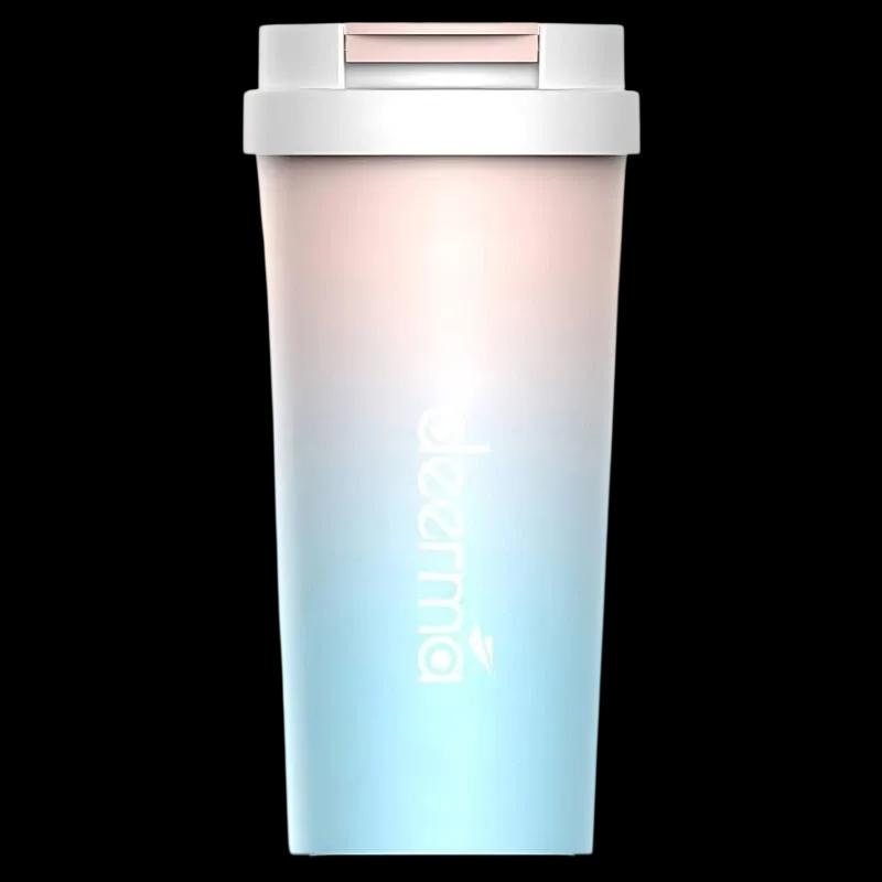 Liquidificadora Portátil DEERMA DEM-NU90 (50 W - 18 000 rpm - 300 ml - Azul e Rosa Gradiente)