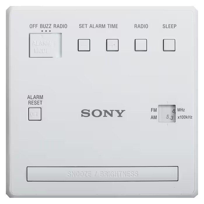 Rádio Despertador SONY ICF-C1W (0,1 W - Branco), miniatura 4