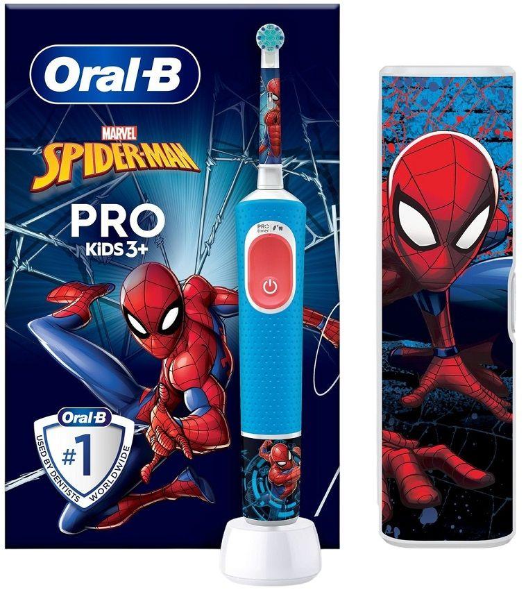 Escova de Dentes Elétrica ORAL-B Vitality Pro Kids Spider-Man (Azul/Vermelho)