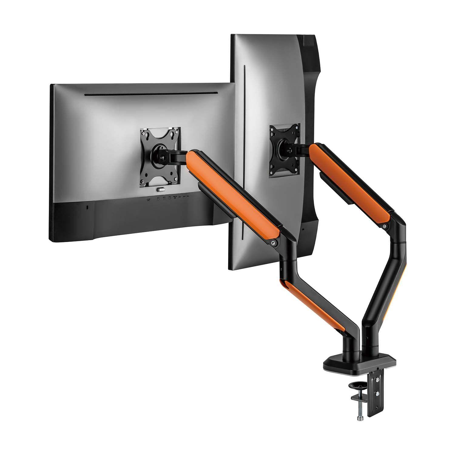 Suporte de Mesa para 2 Monitores AISENS DT32TSR-251 (17-32" - RGB - Preto/Laranja), miniatura 3