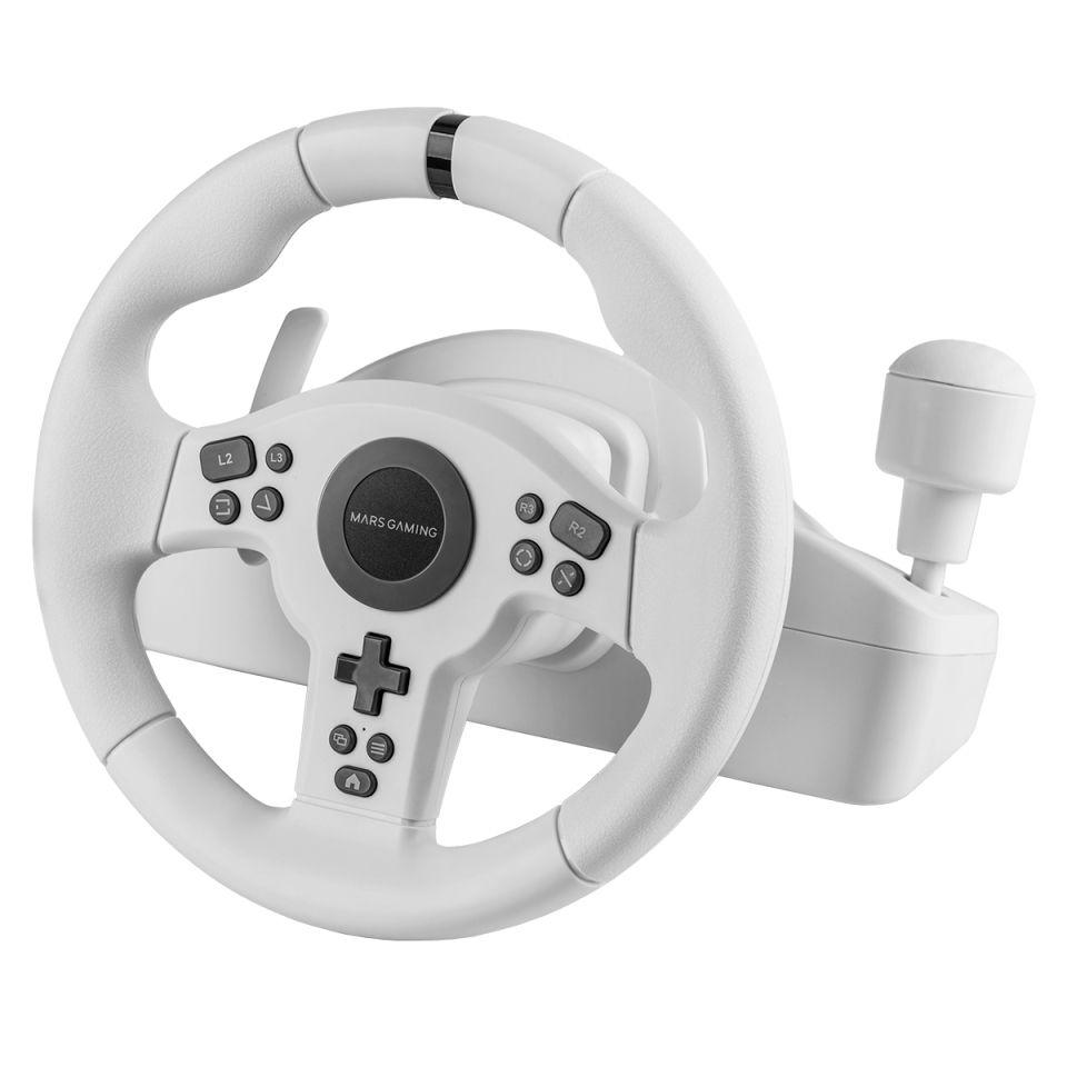Volante Simracing MARS GAMING MWH-RSXONEW (USB Type-A para USB Type-C - Com fios - Preto e Branco) — miniatura 5