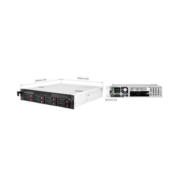 Caixa Rack SILVERSTONE RM21-308 (Rack 2U - Micro ATX - Preto)