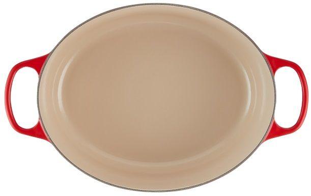 Caçarola Cocotte Oval LE CREUSET Signature 33 cm (Ferro fundido esmaltado - Cereja), miniatura 5