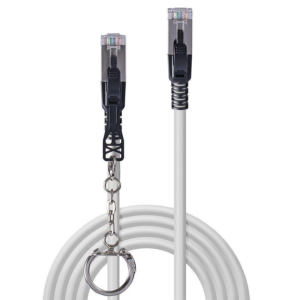 Cabo de Rede LINDY 47600 (0,3 m - Cat6A - RJ-45 macho - Cinzento), miniatura 3