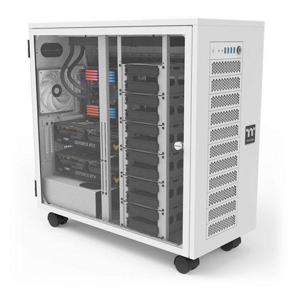 Caixa PC THERMALTAKE AX700 TG Snow (Tower - SPCC, Aço - 19 cm - Branco) — miniatura 2