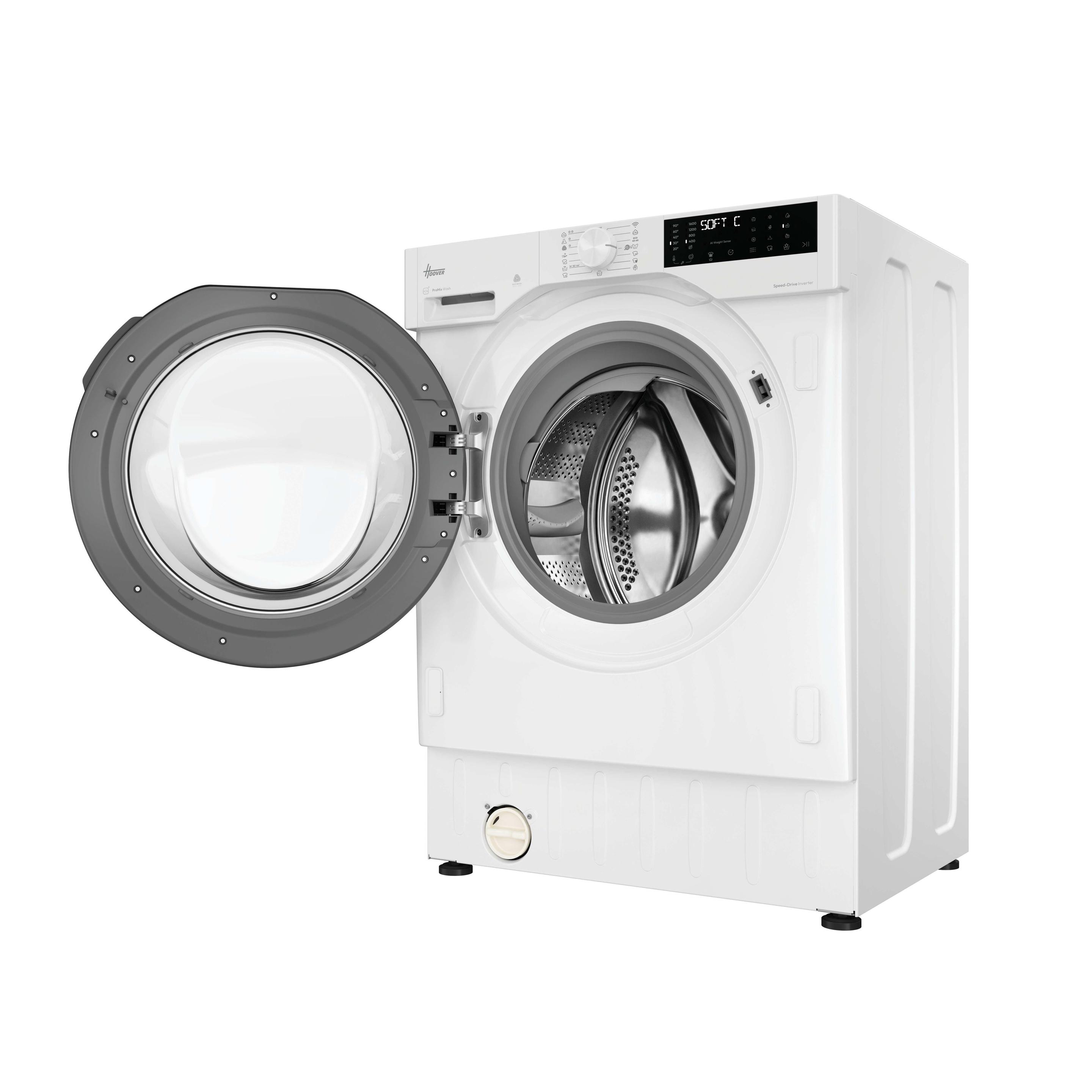 Máquina de Lavar e Secar Roupa Encastre HOOVER BH4S696M6DB9S (Altura 82 cm - 82 cm - 9 kg - Branco) — miniatura 3